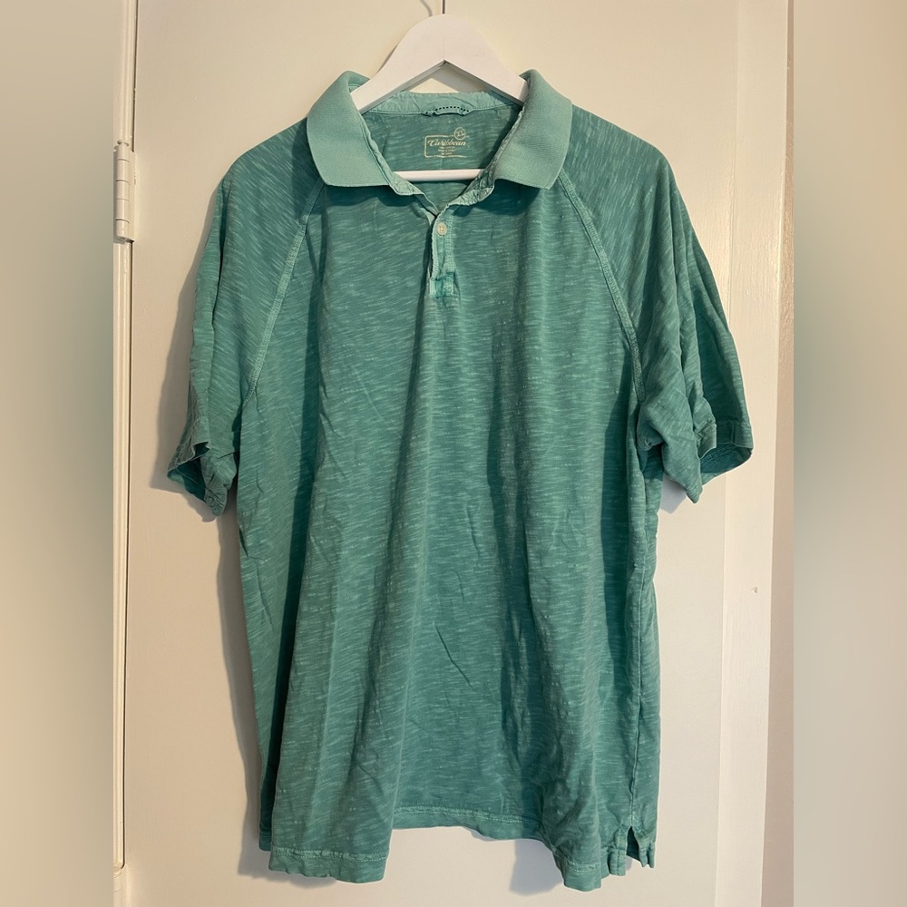 Caribbean Teal Polo Shirt